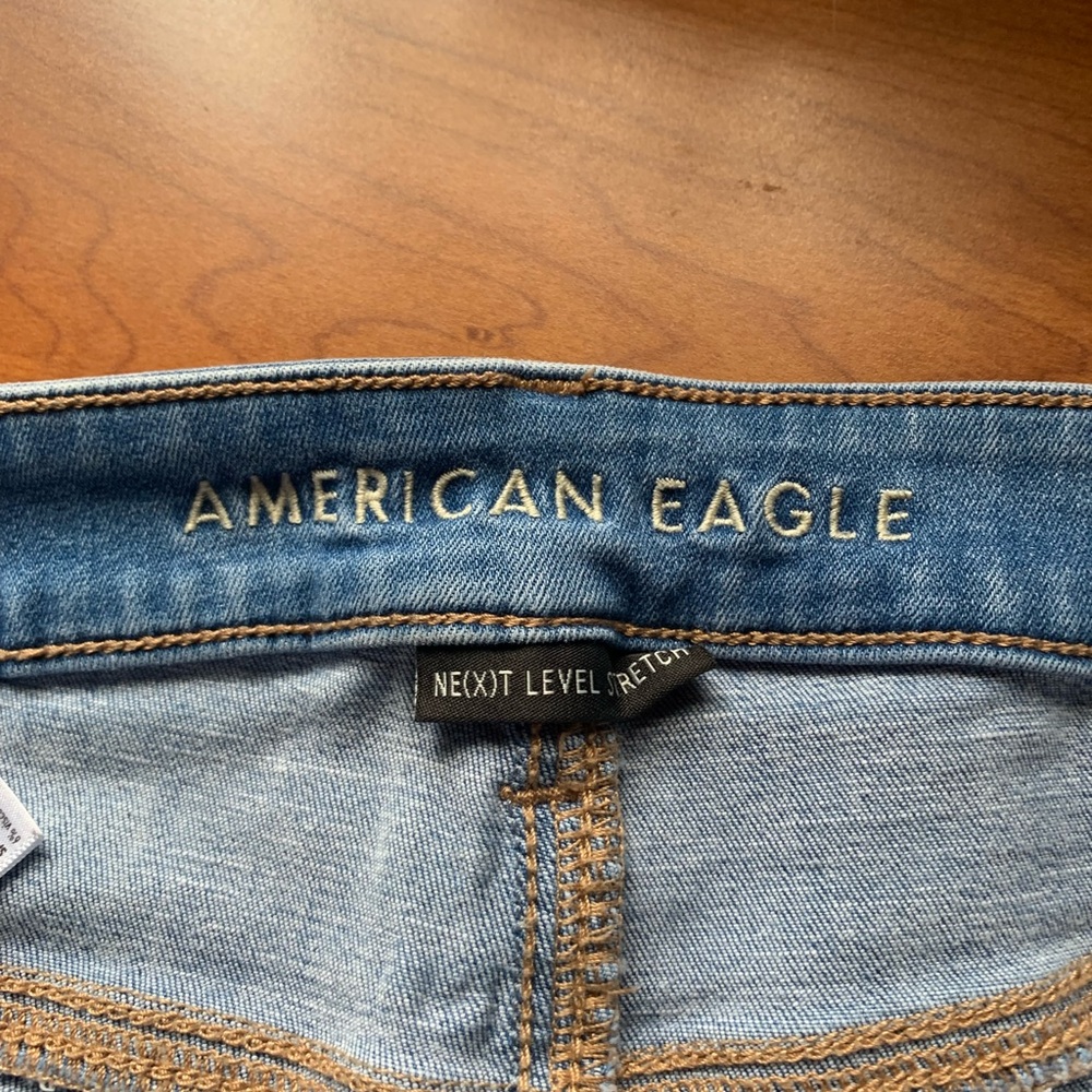10 LONG American Eagle Outfitters High Rise Blue Jeans